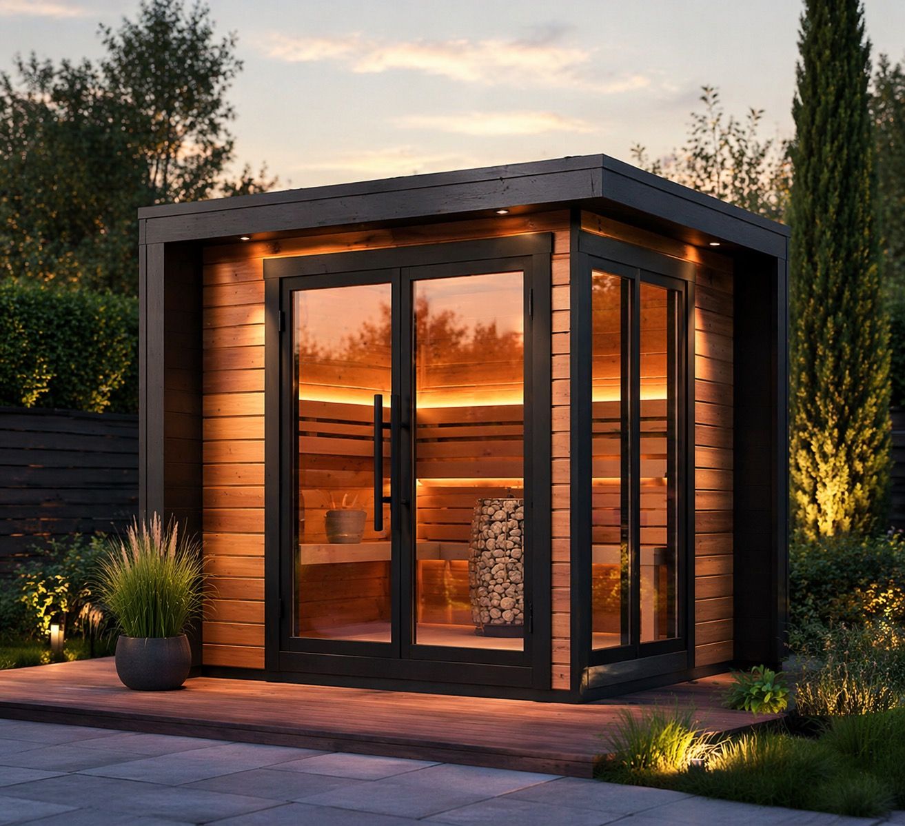 Moderne Sauna von woodsense – Maßgefertigte Saunalösung in Bielefeld
